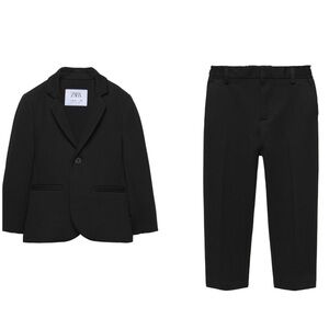Zara kids Black stretch Suit Set